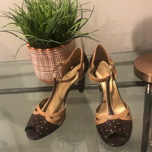 Franco Sarto Peep Toe Heels